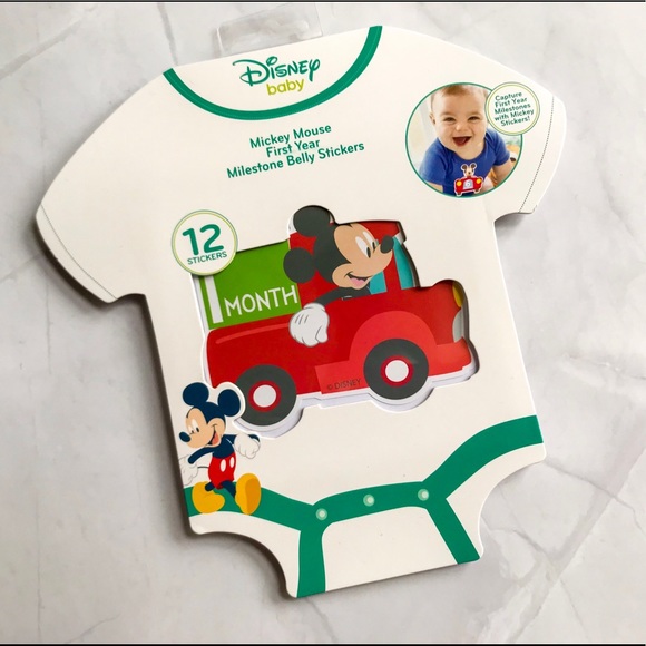 Mickey Mouse First Year Milestone Stickers Disney - Picture 1 of 4